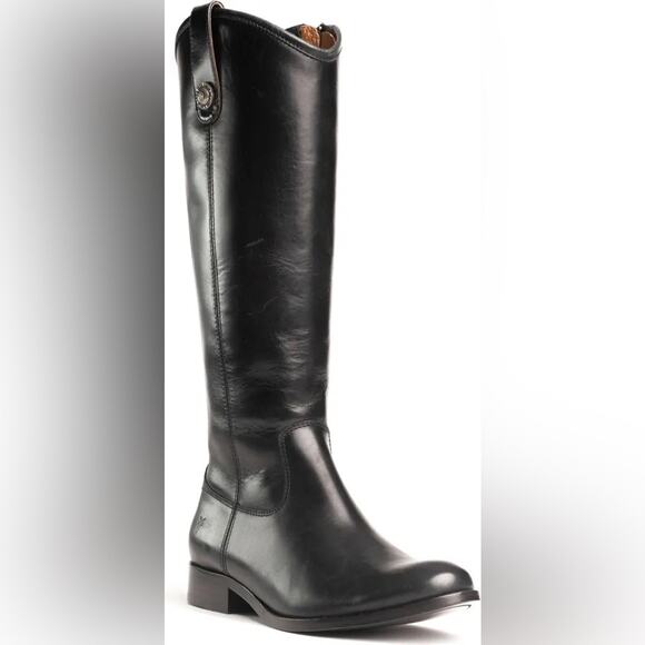 Frye Shoes - Frye Melissa Black Tall Leather Western Equestrian Riding Boots Women’s Size 7.5
